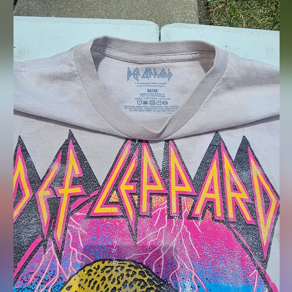 Def Leppard "High N Dry" Band Rock Metal T-shirt Size Medium - Picture 3 of 5